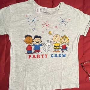 Peanuts Party Crew Girls XL Plus T-Shirt
